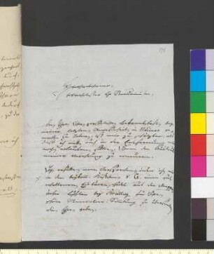 Brief von Welden, Konstantin Ludwig von an Goethe, Johann Wolfgang von