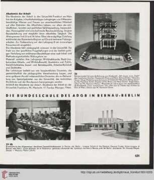 Die Bundesschule des ADGB in Bernau-Berlin