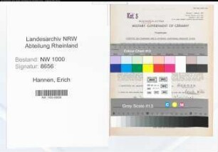 Entnazifizierung Erich Hannen, geb. 16.06.1920 (Kaufmann)