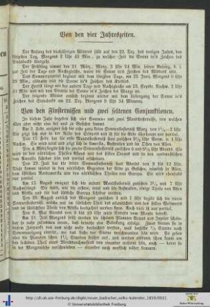 Von den vier Jahreszeiten.