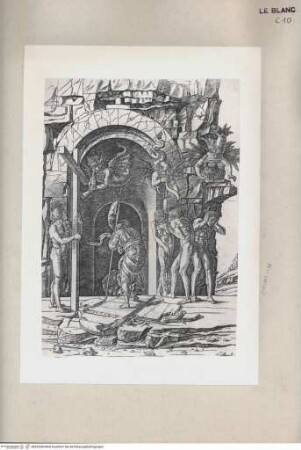 Christus steigt zur Hölle hinab (nach einer Zeichnung Mantegnas) (aus der Serie der Passionsgeschichte)