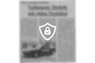 Verbesserte Modelle mit vielen Novitäten