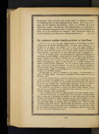 Der gescheiterte englische Umfassungsversuch im Lens=Bogen.
