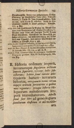 II. Historia ordinum imperii, terrarumque singulorum ordinum imperii superiorit...