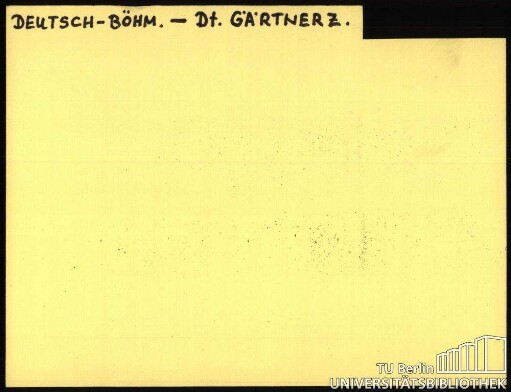 DEUTSCH-BÖHM.-DEUTSCHE GÄRTNERZ.