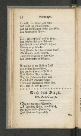 Nach dem Virgil.
