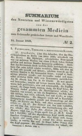 14. Januar 1840. No. 2.