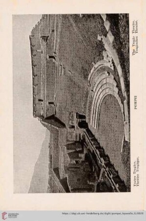 Pompei – Teatro Tragico. – Theâtre Tragique. – The Tragic Theatre. – Tragisches Theater.