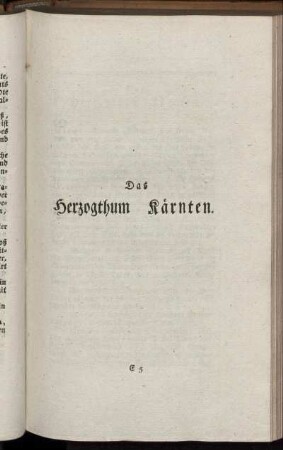 Das Herzogthum Kärnten.