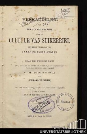 Verhandeling over de cultuur van suikerriet