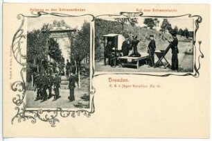 Dresden. Königlich Sächsisches 2. Jäger-Bataillon Nr. 13, Schießstände