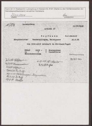 Kopfmann, Kurt Rudolf