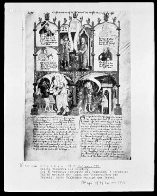 Biblia Pauperum aus Salzburg — ---, Folio 8recto