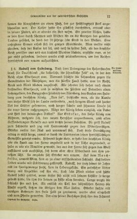 § 6. Rudolf von Habsburg