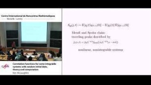 Correlation functions for some integrable systems with random initial data, theory and computation