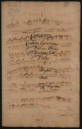 Konzerte; cemb, strings, b; e-Moll