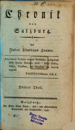 Chronik von Salzburg, 3