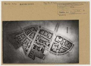 Berlin - Städtebauliche Neugestaltung des Neanderviertels (zwischen Köpenicker Straße und Sektorengrenze). Berlin, Mitte, Neanderviertel/Köpenicker Straße/Prinzenstraße (seit 1960 Heinrich-Heine-Straße)/Neanderstraße (seit 1960 Heinrich-Heine-Straße)/Annenstraße/Dresdener Straße/Schmidstraße/Neue Jakobstraße/Melchiorstraße/Michaelkirchstraße/Engelbecken/Engeldamm