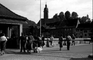 Laufenburg: Deutscher Zoll mit Blick auf Kirche