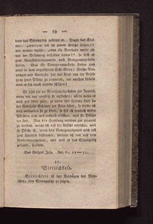 15. Sittlichkeit.