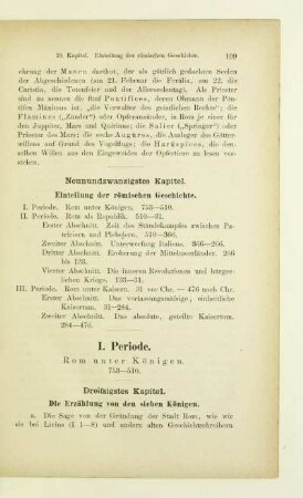I. Periode. Rom unter Königen. 753-510