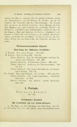 I. Periode. Rom unter Königen. 753-510