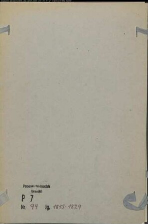 Kirchenbuchduplikat der katholischen Gemeinde in Everswinkel (GHT 1815-1829). (Gemeinde: Everswinkel, katholische Gemeinde )