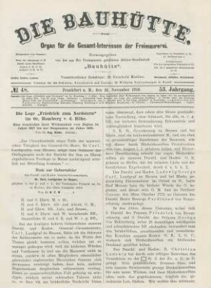 No. 48. Frankfurt a. M., den 26. November 1910. 53. Jahrgang.