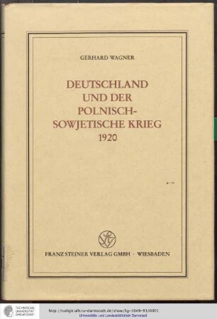 Deutschland und der polnisch-sowjetische Krieg 1920