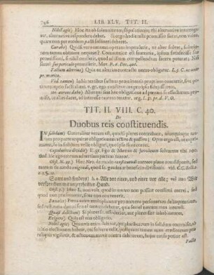 Tit. II. VIII. C. 40. De Duobus reis constituendis.