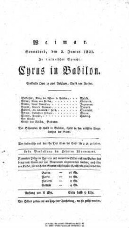 Cyrus in Babilon
