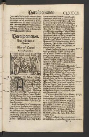 Paralipomenon. Das erst buch der Chronica.