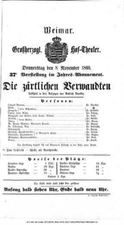 Die zärtlichen Verwandten