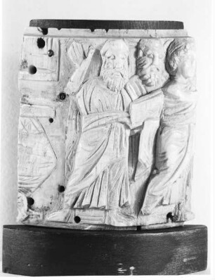 Dose (Pyxis) mit einer Wunderszene Christi, Fragment