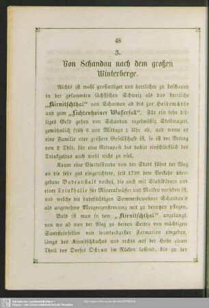 3. Von Schandau nach dem großen Winterberge