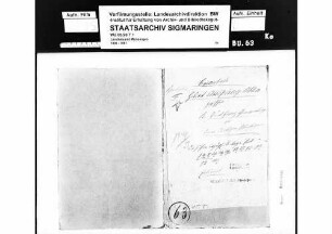 Zehntablösung in Bremelau zwischen der Staatsfinanzverwaltung und Pflichtigen in Bremelau