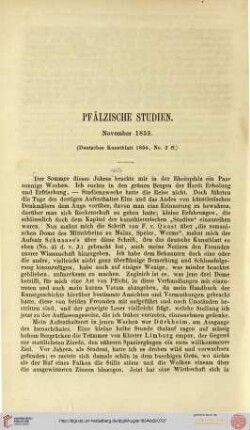 Pfälzische Studien