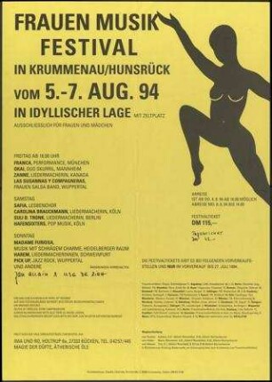 Frauen Musik Festival im Hunsrück