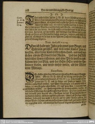 Die ein und siebenzigste Predigt aus Zach. IX. v. 13. 14.