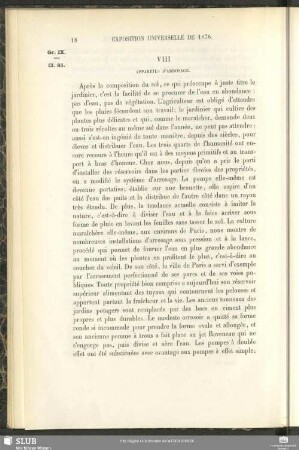 VIII Appareils D'Arrosage