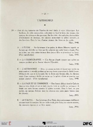 Tapisseries (Nr. 203)