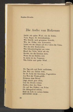 Die Asche von Birkenau