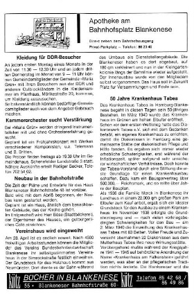 50 Jahre Krankenhaus Tabea