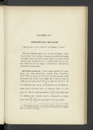 Chapitre XVI. Pressions Sous Les Nappes