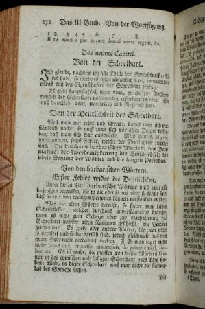 Das neunte Capitel. Von der Schreibart.