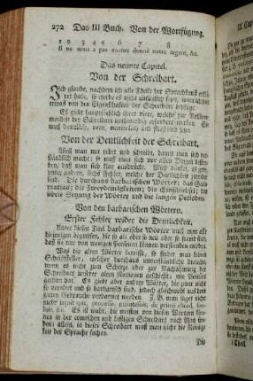 Das neunte Capitel. Von der Schreibart.