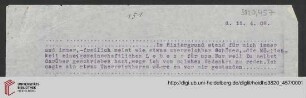 Heid. Hs. 3820,457: Brief von Emil Lask an unbekannte Frau
