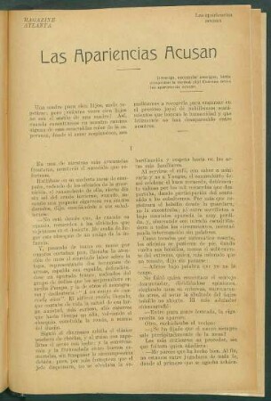 Las Apariencias Acusan