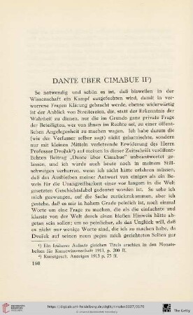 Dante über Cimabue II
