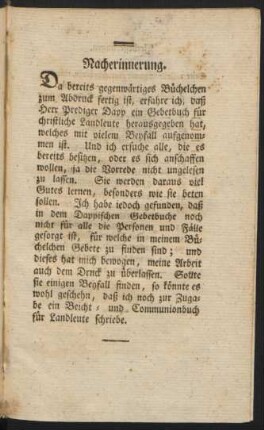 Nacherinnerung